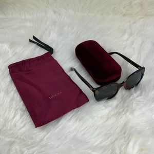 GUCCI 55mm Cat Eye Sunglasses